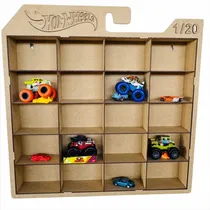 Comprar Exhibidor De Carritos Hotwheels Monster 20 Espacios Mdf