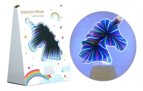 Lampara Unicornio Led 4d