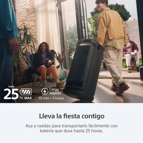 Parlante Portátil Bluetooth Inalámbrico Sony Srs-xv900 Color Negro