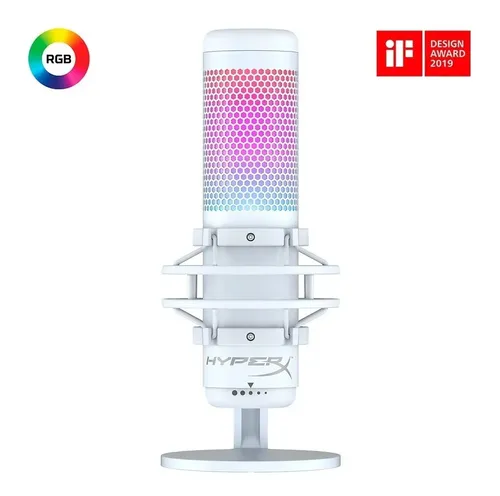 hyperx quadcast s white　中古品 Microfone Hyperx Quadcast S - Rgb - Branco White | MercadoLivre