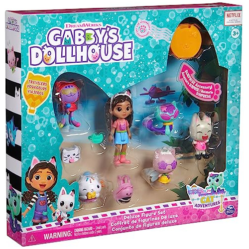Gabby's Dollhouse, Juego De Figuras Temáticas De Viaje Con