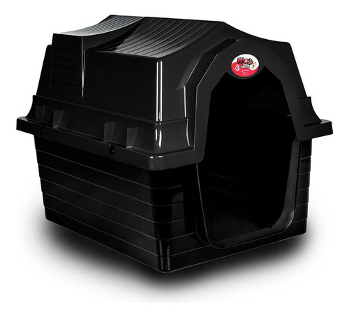 Casa Casinha De Cachorro Médio Nº3 Casa Plástica Desmontável Cor Preto