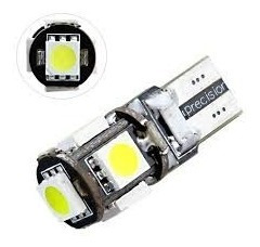 Bombillo T10 W5w Smd Luz Led De 12 Vdc Canbus Carro O Moto