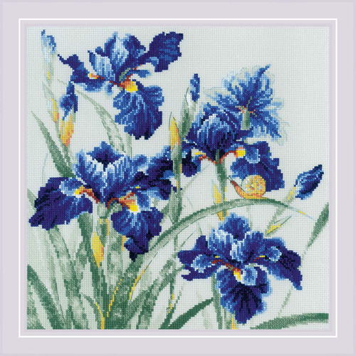 Iolis Kit Punto Cruz 2102 Blue Irise