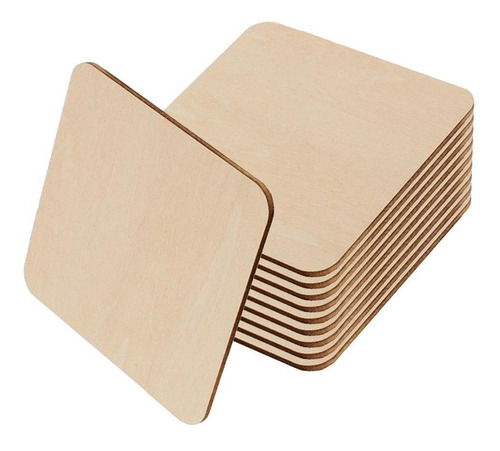 Paquete De 10 Recortes De Madera Para Manualidades Diy 12cm