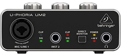 Interfaz De Audio Behringer 1x Xlrtrs 1x 14 2x Rca Usb, Negr