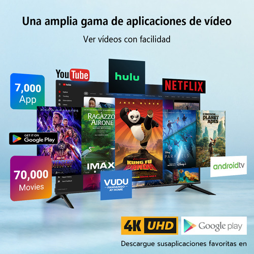 Smart Tv Pantalla 55 Pulgadas Jokben Android Tv 4k Hdr Led