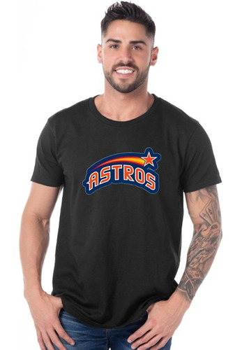 Polera Astros Camiseta Hombre Beisbol