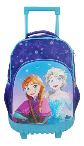 Morral Súper Con Ruedas Frozen Ii Ana & Elsa Diseño de la tela Multicolor