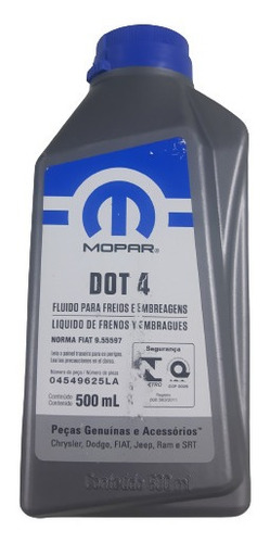 Mopar Dot 4s Fluido De Freio E Embreagens 04549626la Genuino