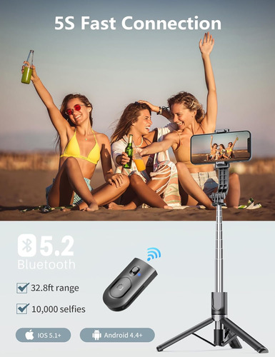 Palo Selfie Trípode Bluetooth Selfie Stick Control Remoto