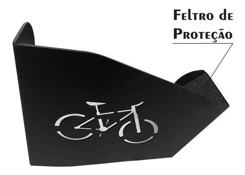 Suporte Para Bicicleta Parede Bike Mtb Ou Speed Bike Preto