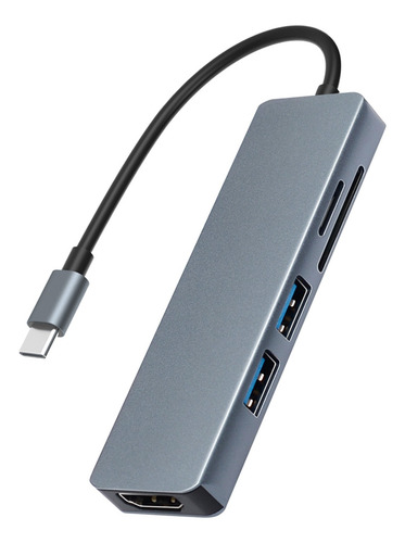 Imagem 2 de 9 de Tc18 5 Em 1 Multifuncional Usb Tipo C Hub Adaptador Usb C Pa