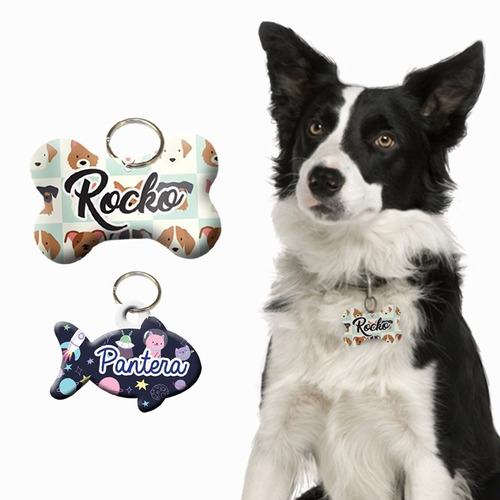 Chapitas Identificadoras Personalizadas Para Perros