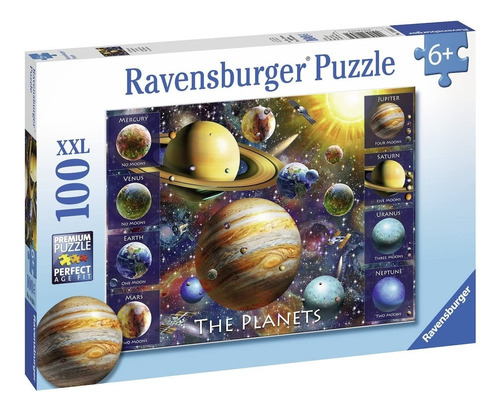 Rompecabezas Ravensburger Los Planetas 100 Piezas XXL 6+