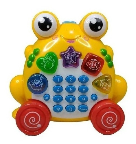 Muñeco Telefono Animado Educatico + Luces Y Musica