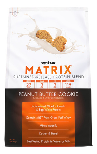 Matrix 2.0 907g Whey Protein Blend - Syntrax Sabor Paçoca