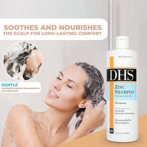 Shampoo De Zinco Dhs, 16 Onças (pacote Com 2)