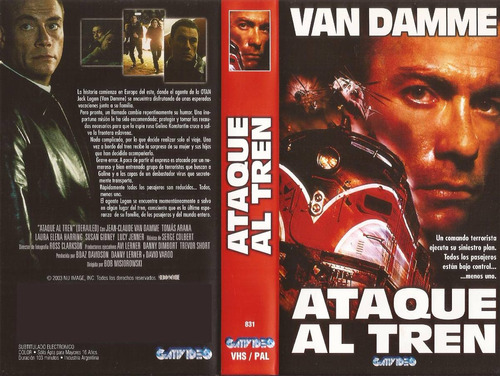 Ataque Al Tren Vhs Jean-claude Van Damme Derailed