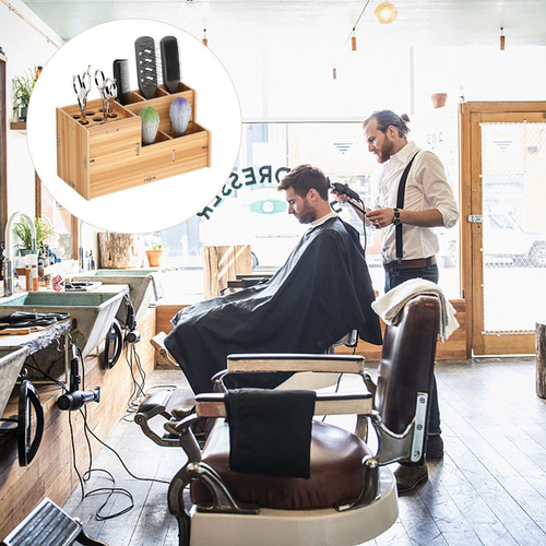 Caja De Herramientas De Peluquería Para Barbería, Peineta