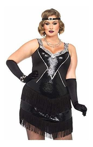 Disfraz Flapper Plus-size Glamouroso