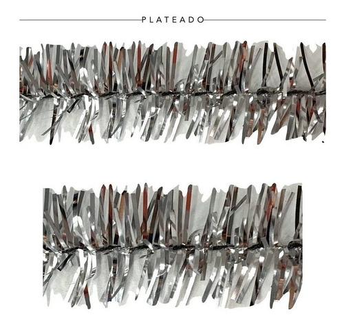 Imagen 5 de 9 de Lameta Colores 6 Cm Pack X 5 - Boa Guirnalda Deco Navidad
