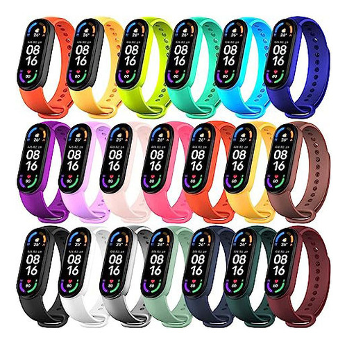 20 Piezas Para Xiaomi Mi Band 6/band 5 Pulsera Reloj Banda