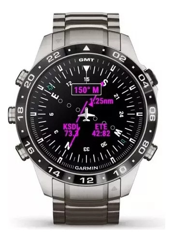Garmin Marq Aviator Gen 2 Modern Tool Fitness Smartwatch Correia Aço-inoxidável