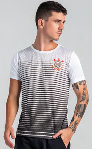 Camiseta Corinthians Dry Fit Licenciada Estampada Mmt 511212