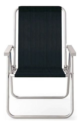 Cadeira De Praia Alta Conforto Alumínio Cores Mor 120kg 