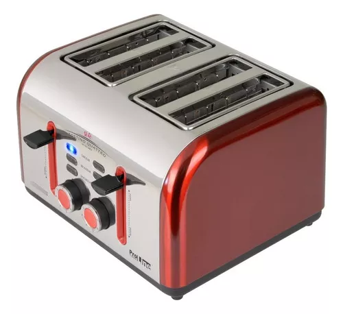 THOMAS Tostador De Pan Electrico 6N 800W Rojo Th-120r Thomas