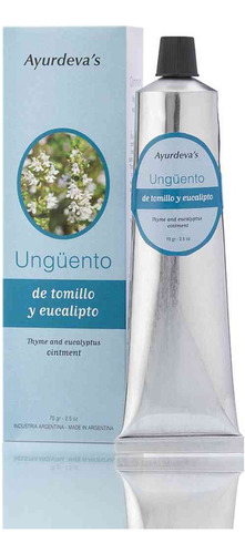 Ungüento De Tomillo & Eucalipto Ayurdeva's 100% Natural