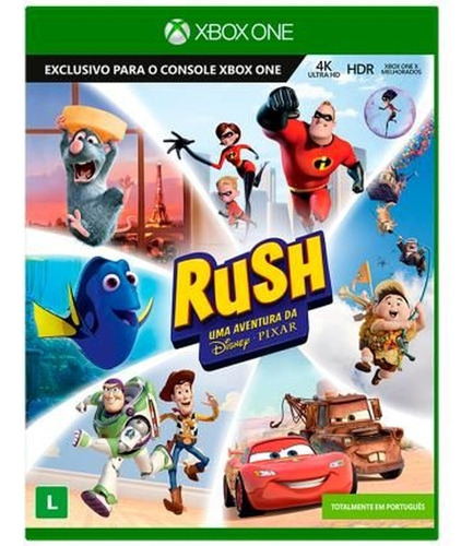 Jogo Físico Rush Uma Aventura Da Disney Pixar Para Xbox One