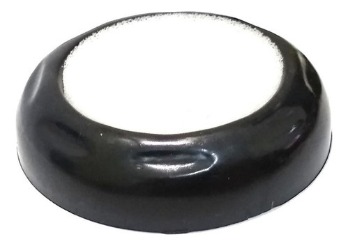 Kit 06 Umedecedores Molha Dedos Com Esponja 20mm Preto Cavia