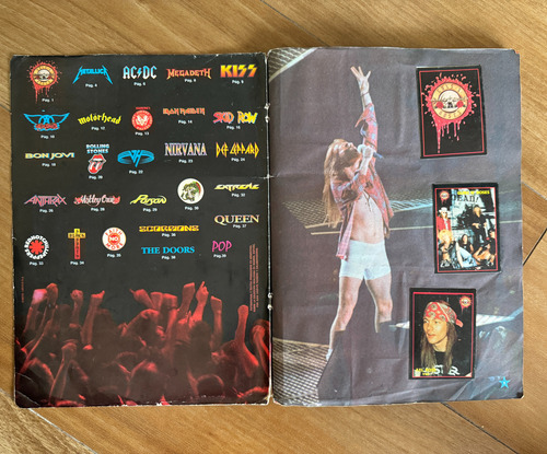 Album International Rock Cards Collection Completo 1997 (Usado)