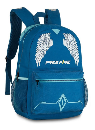 Mochila Juvenil Costas Escolar Free Fire Asa Angelical Linda