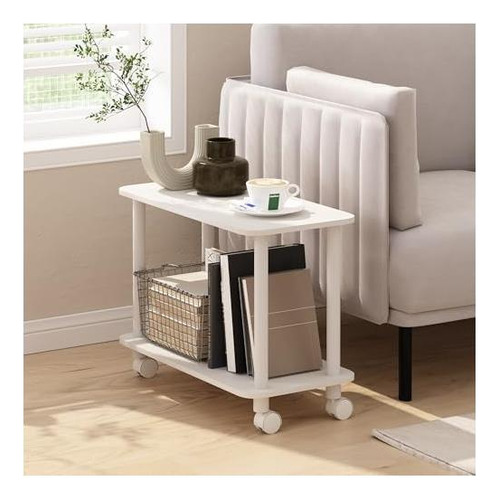 Mesa Auxiliar Rectangular Moderna Furinno Turn-n-tube, Mesa