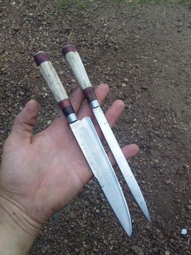 Imagen 8 de 10 de Excelente Juego De Cuchillo Y Chaira Criollo