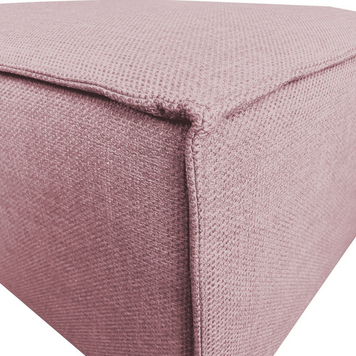 Sillón Modulo Central Latt Lino Dalton Color Rosa