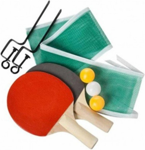 Set Ping Pong Completo Blister Paletas Red Soportes Pelotas