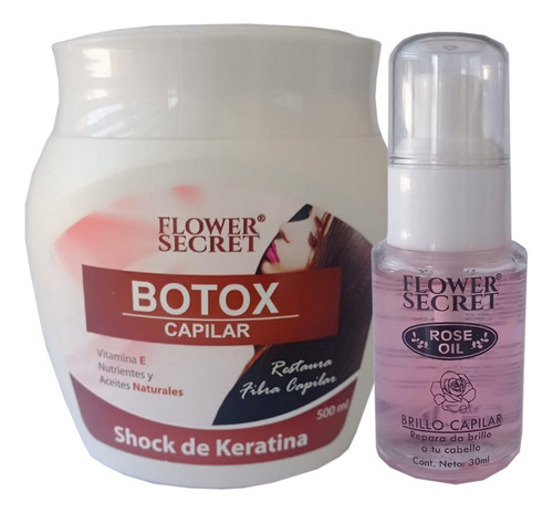 Pack Botox Capilar Argán Y Aceite De Reparacion  De Rosas 