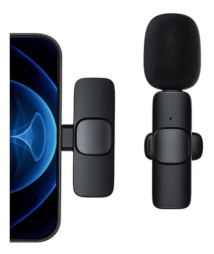 Imagen 3 de 5 de Microfono Inalambrico De Solapa Para Celular Con Estuche