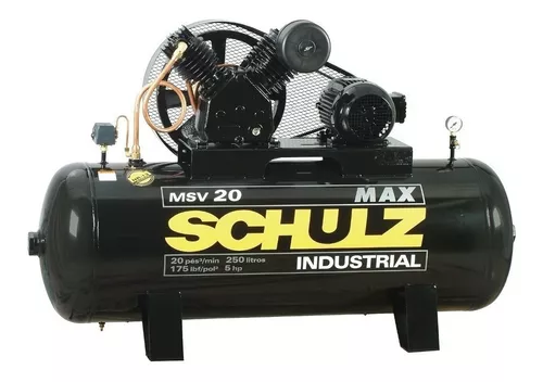 COMPRESOR DE AIRE CSL-10BR/100L 2HP 220V MONOFÁSICO BRAVO SCHULZ