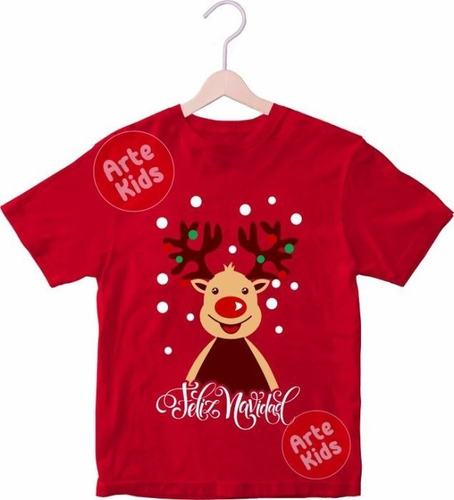 Polos Navideños Reno Navidad