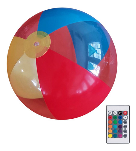 Brinquedo De Piscina 4s 16 Cores Bola De Brilho 16 Inflável