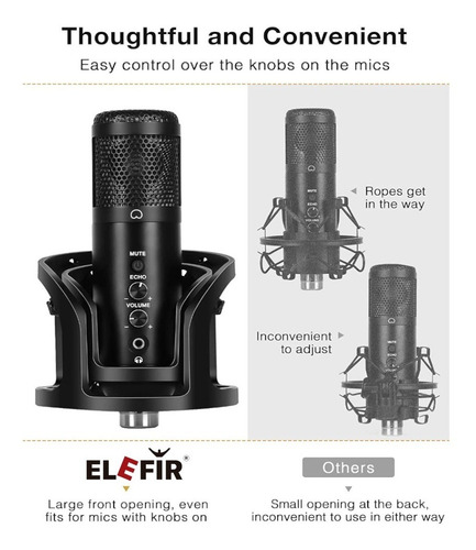 Imagen 3 de 10 de Soporte Para Micrófono Brazo + Filtro Antipop + Shockmount P