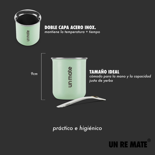 Imagen 8 de 10 de Un Re Mate De Acero - Aqua + Bombilla