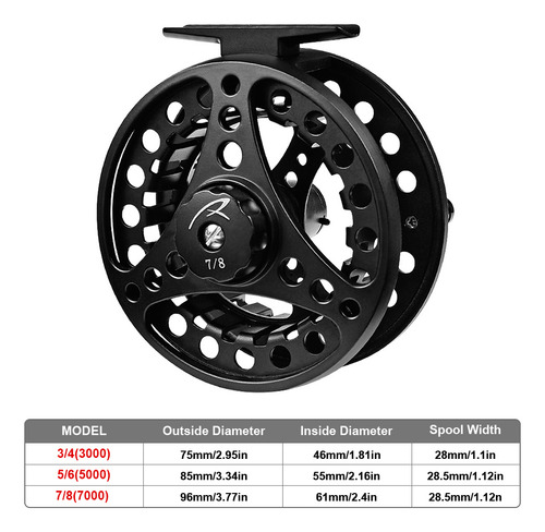 Carrete De Pesca Con Mosca De Metal Completo Con Cuerpo De A