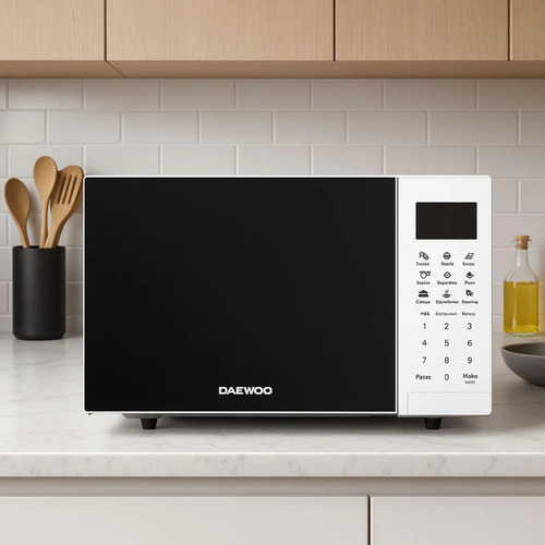 Horno De Microondas Daewoo 0.7 Pies Cúbicos Blanco Dmm-0720w