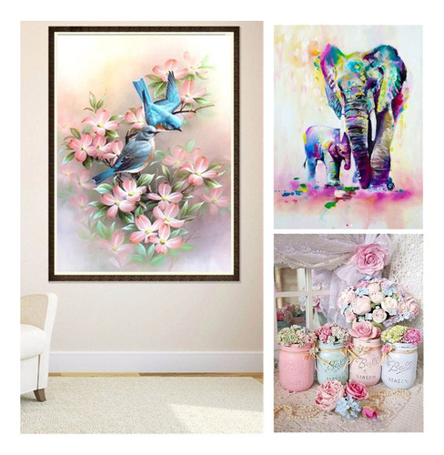5d: Z Kits De Flores For Adultos Pintura Por Números